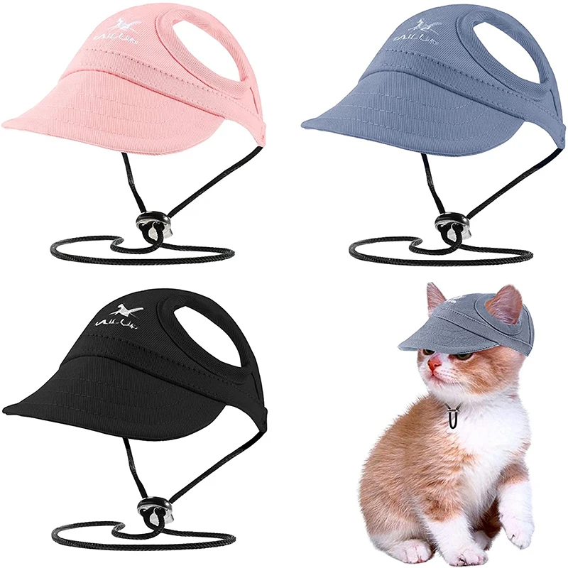 Pet Cat Caps Puppy Summer Solid Oxford Cap