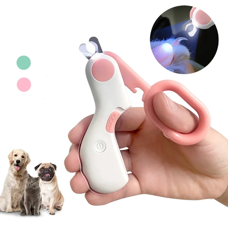 Professional Pet Nail Clipper with LED Light