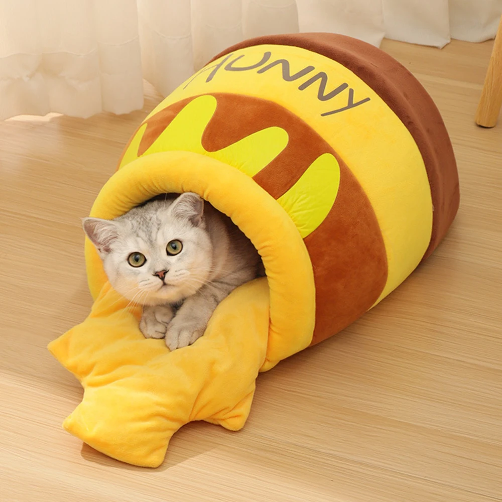 Cat Bed Soft Plush Pet Litter