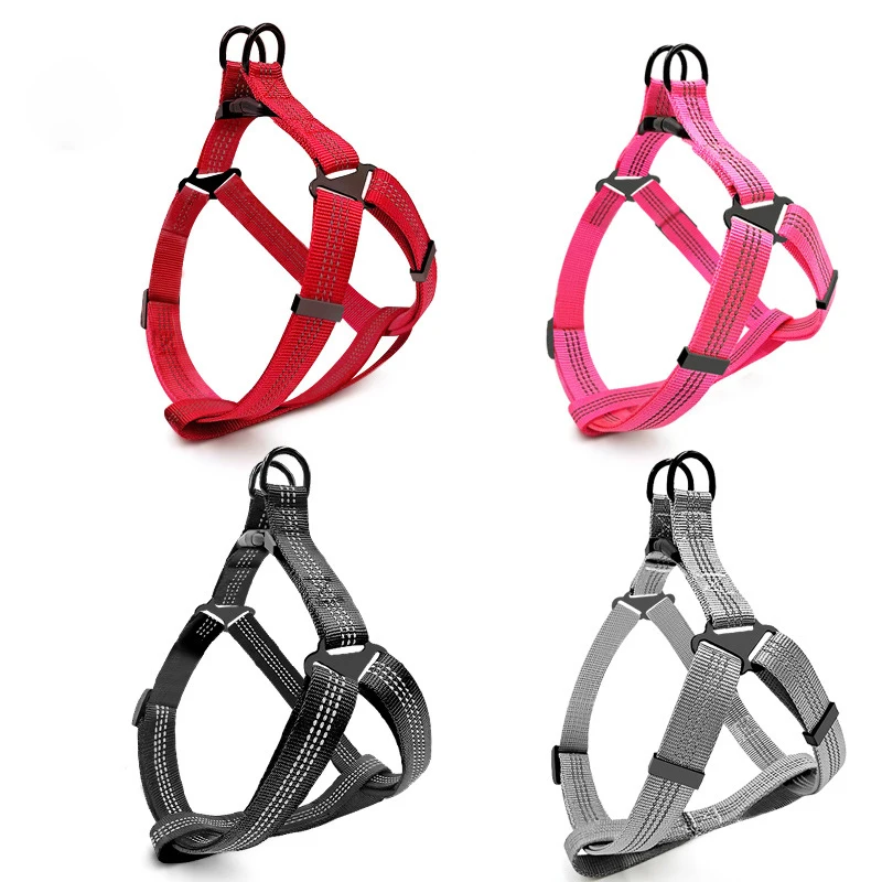 Adjustable Dog Y Harness Breathable Reflective Puppy Harness Leash