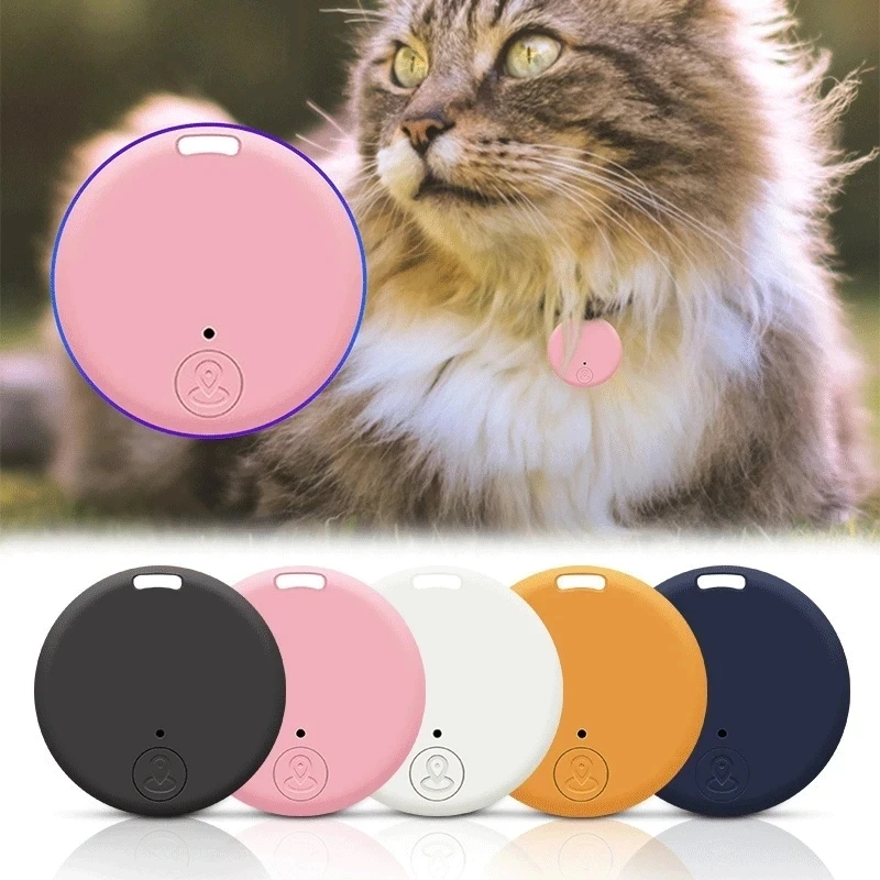 Round Mini GPS Bluetooth 5.0 Tracker Anti-Lost Device For Pet Cats