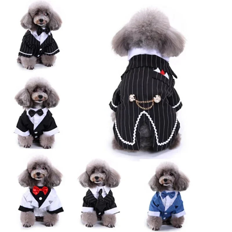 Gentleman Dog Clothes Dog Wedding Outfit Cute Halloween Costume