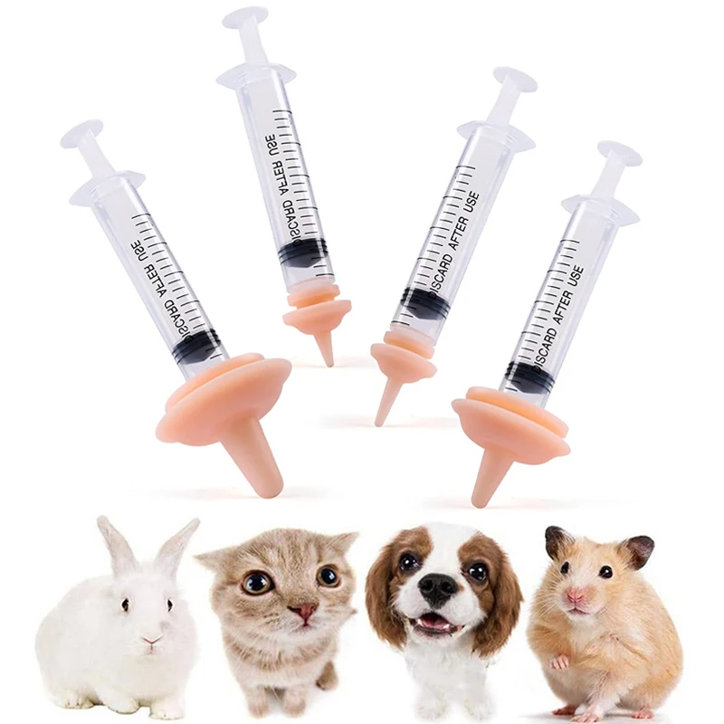 Safe Pet Feeding and Watering Nipple Silicone Feeding Pacifier for Small Animals