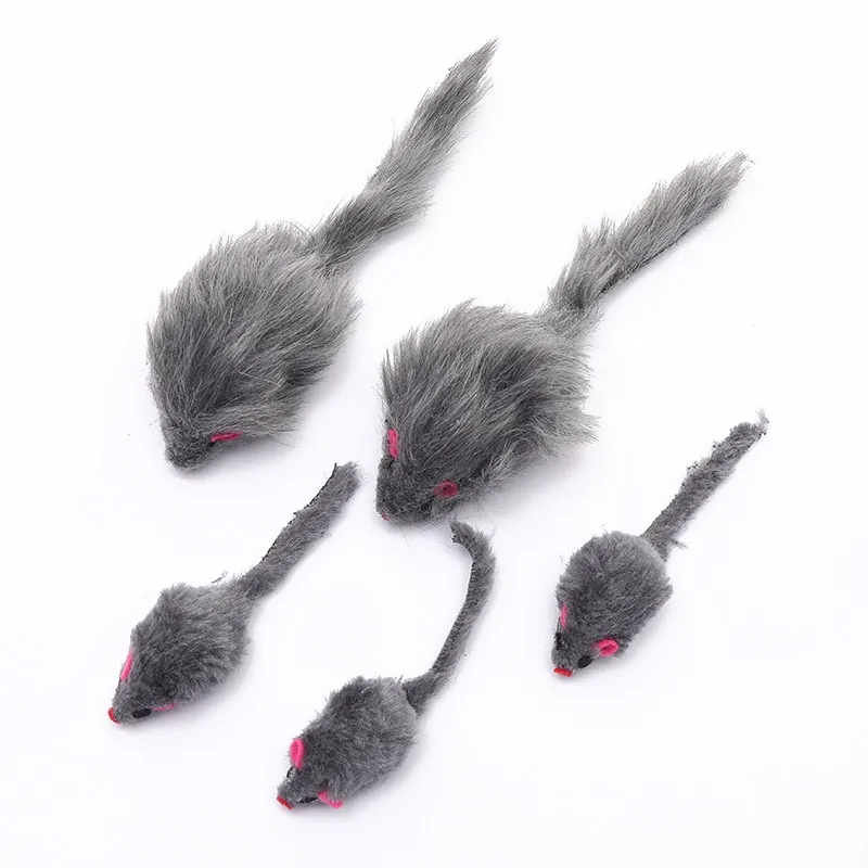 5Pcs Plush Catmint Simulation Mouse Interactive Cat Pet Toy