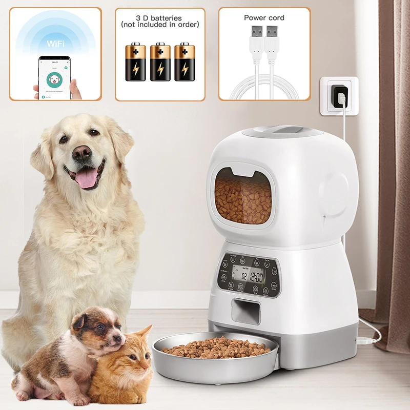 Wifi Remote APP Controll Pet Automatic Feeder l