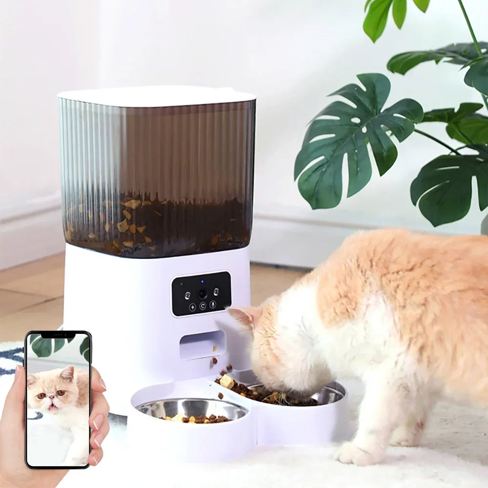 5L Double Bowls Smart Automatic Cat Feeder