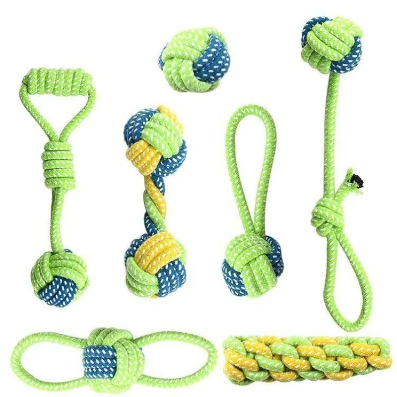 Interactive Cotton Rope Mini Dog Toys Ball for Dogs