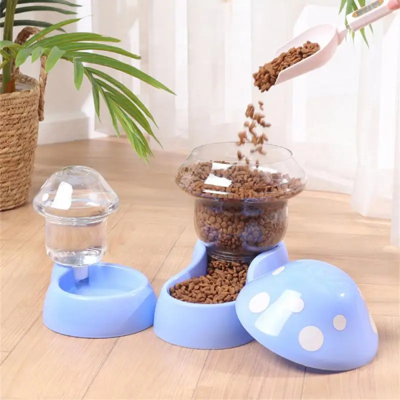 Mushroom Type Pet Cat Bowl 1.8L Automatic Feeder