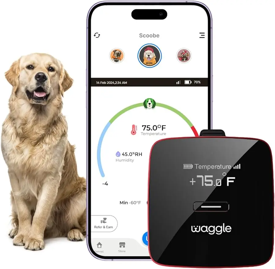 Waggle RV/Dog Safety: Wireless pet monitor with GPS