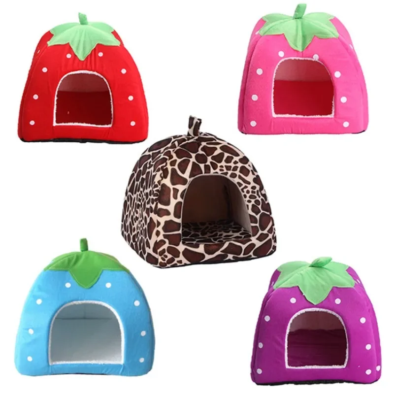 Cute Strawberry Pet Dog House